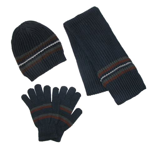 men's scarf and glove set.